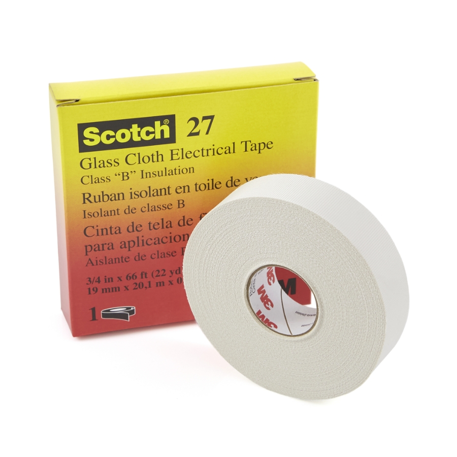3M 7000005815 Glass Cloth Electrical Tape, 3/4" Wide, 66' Roll