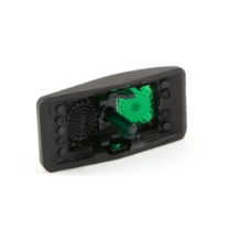 Carling Technologies VVAKB00-000 Contura II Switch Actuator, Plastic, Black with Green Lens