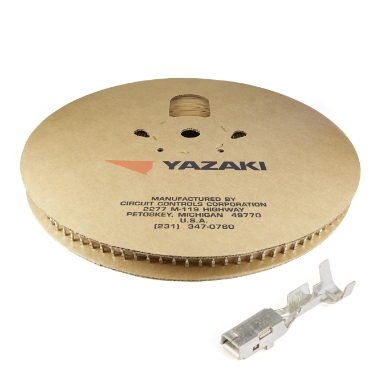 yazaki 7116-4151-02, 2.8 series female terminal reel, 18-16 ga.