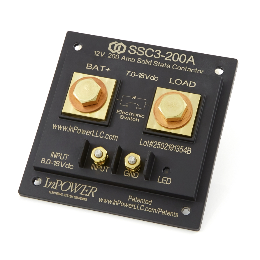 InPower SSC3-200 Solid State DC Contactor, 200A