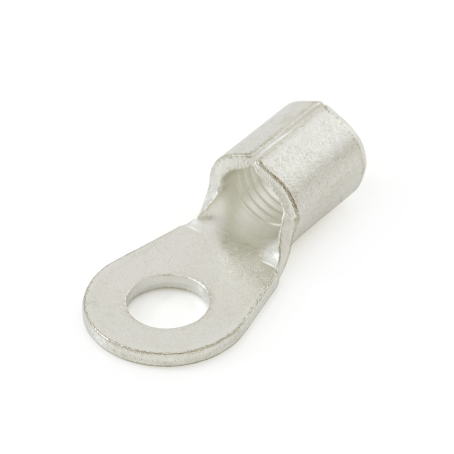 Ring Terminal, 4 Ga., 5/16" Stud Size, Non-Insulated