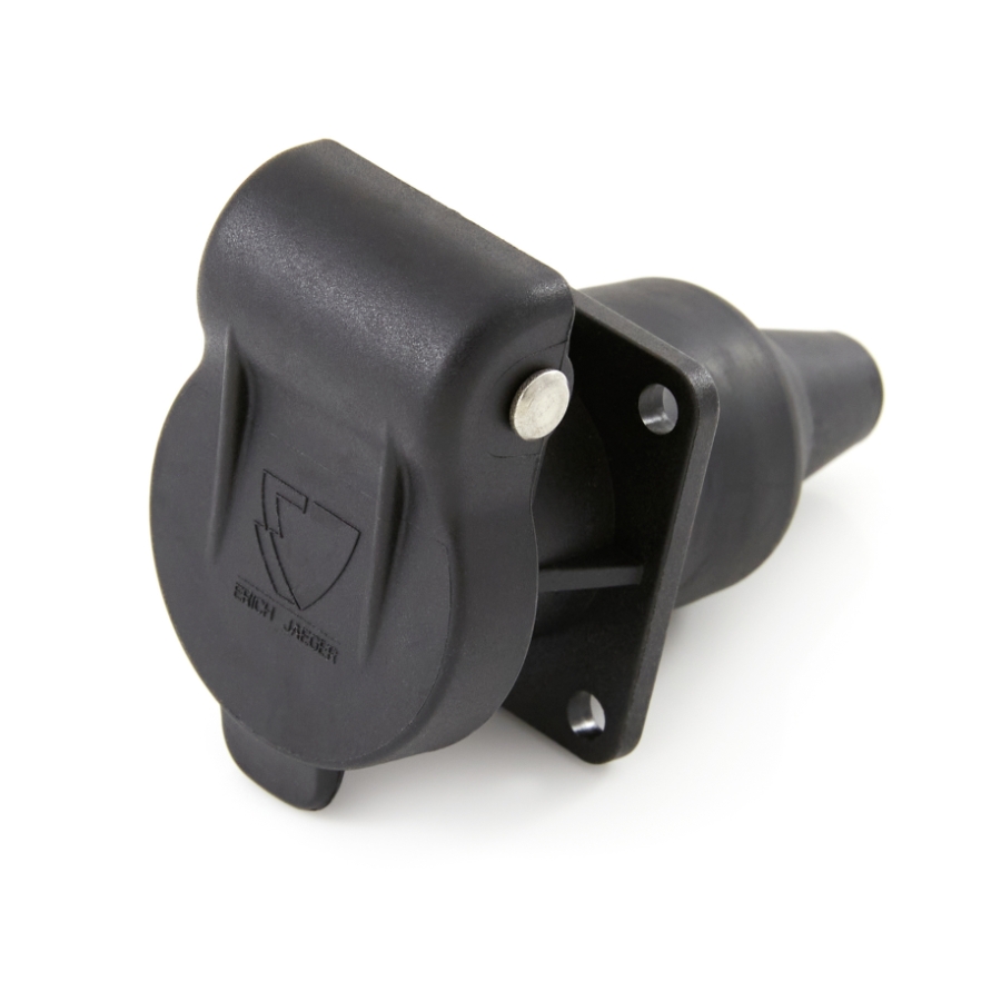 Erich Jaeger 151167 3P SOCKET EJH 4-HOLE WITH GROMM DIN 9680