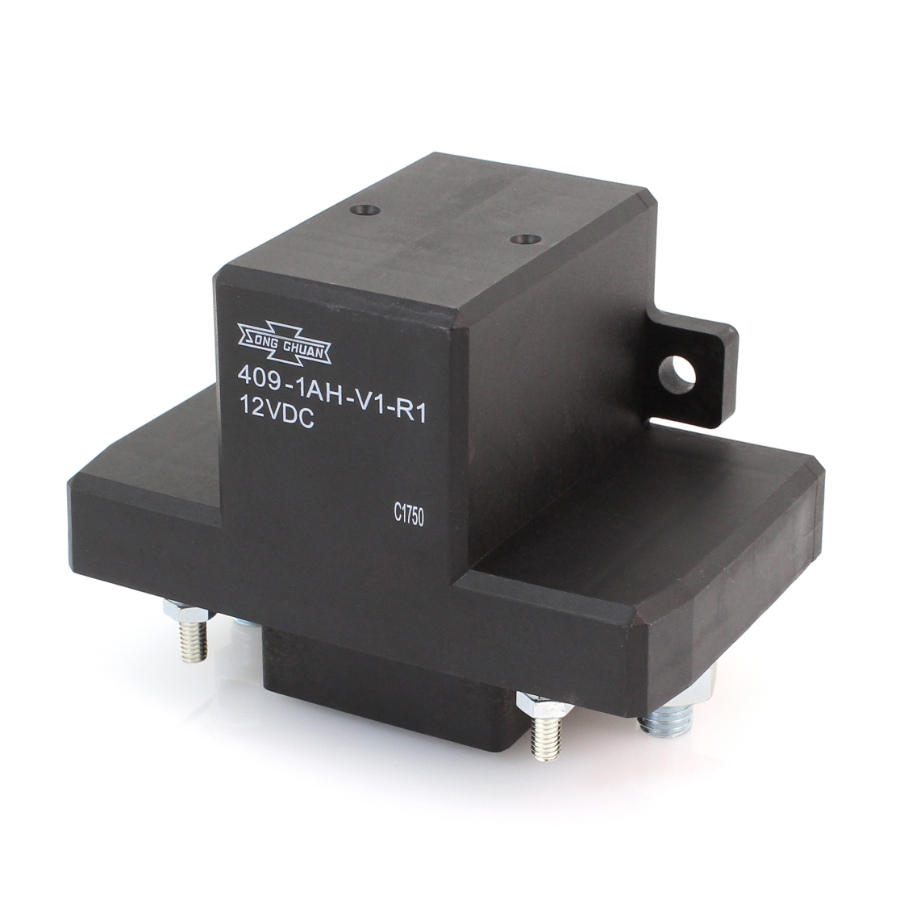 Song Chuan High Power Automotive Relay with Resistor, 200A, 12VDC, 409-1AH-VDC1-R1-12VDC