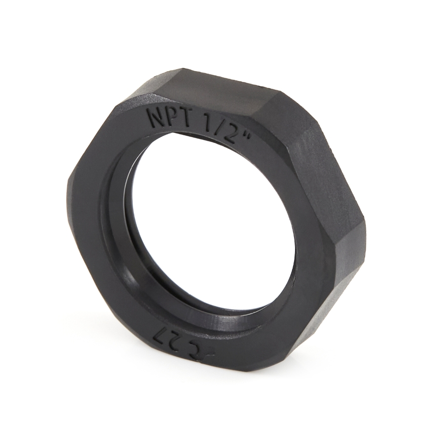 Sealcon NN-13-BK Liquid Tight Nylon Strain Relief Lock Nut, 1/2"