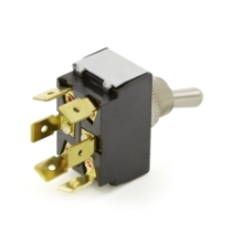 Carling Technologies 2GL51-78 Toggle Switch, Sealed Metal, 6 Terminals, DPDT, On-On, 15A