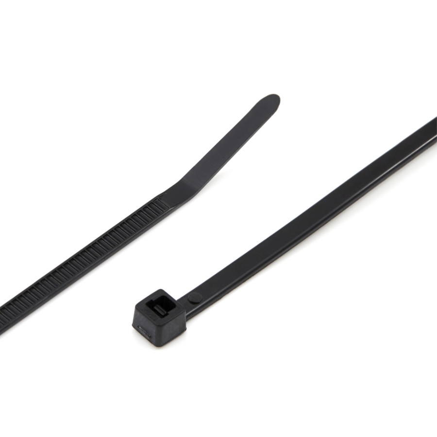8" Black Standard Cable Tie Nylon 18Lb T18L0M4 Bag of 1000