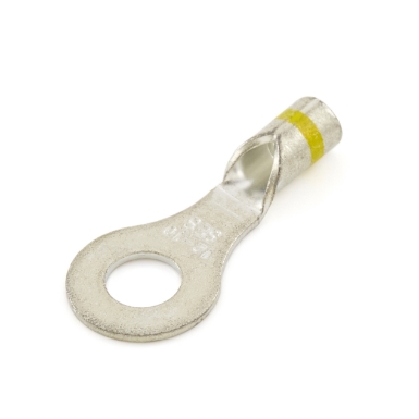 nspa wtu-110-14lc-bulk non-insulated long neck ring terminal 12-10 gauge, # 1/4 stud size
