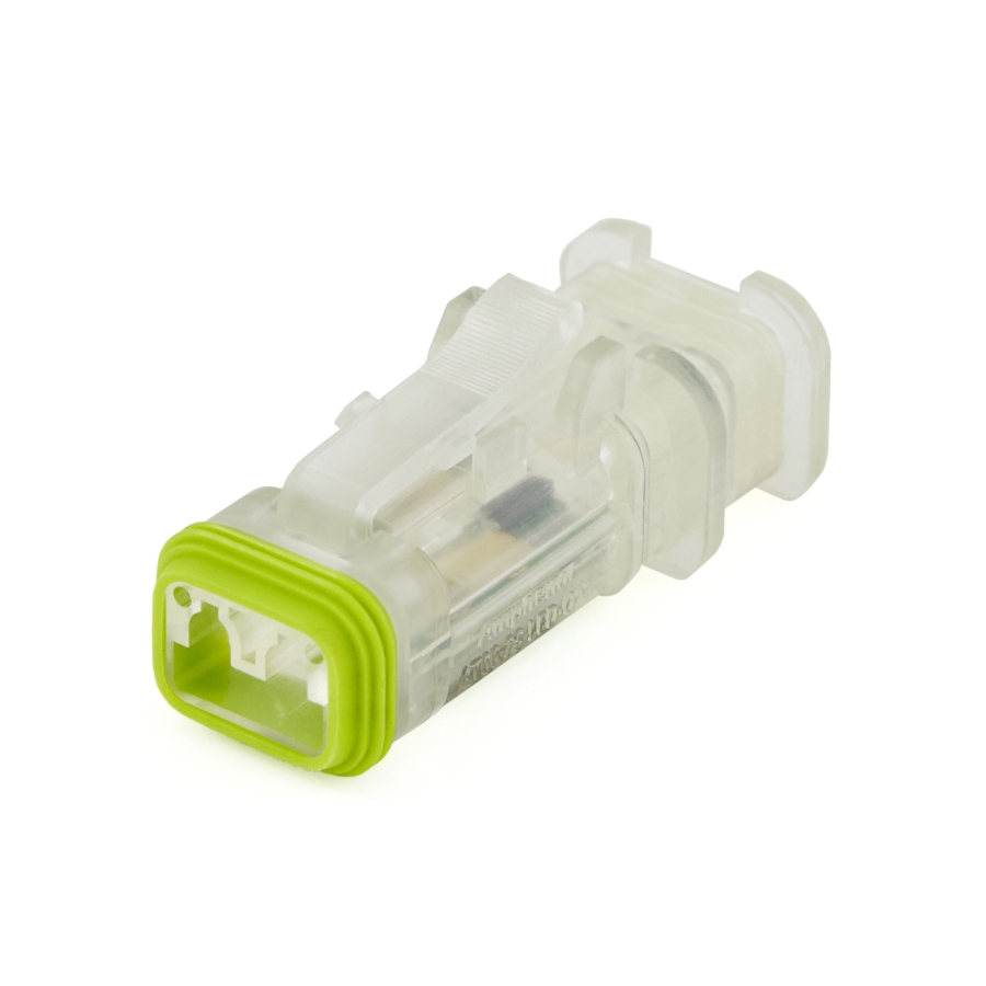 Amphenol Sine Systems AT06-2S-LED24VR1-OMC 2-Way AT LED Connector Plug, 24VDC
