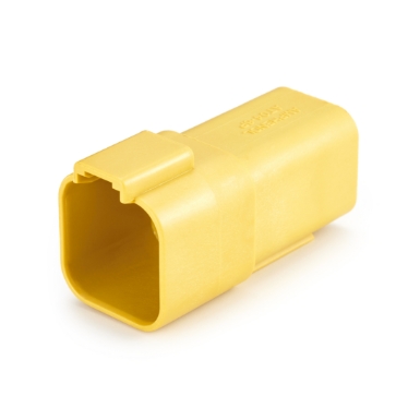 Amphenol Sine Systems AT04-6P-YLW 6-Way Connector Receptacle DT04-6P Compatible, Yellow