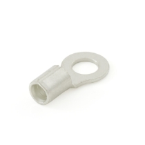 Ring Terminal, 8 Ga., 1/4" Stud Size, Uninsulated, Rotated View