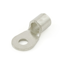 Ring Terminal, 4 Ga., 1/4" Stud Size, Non-Insulated