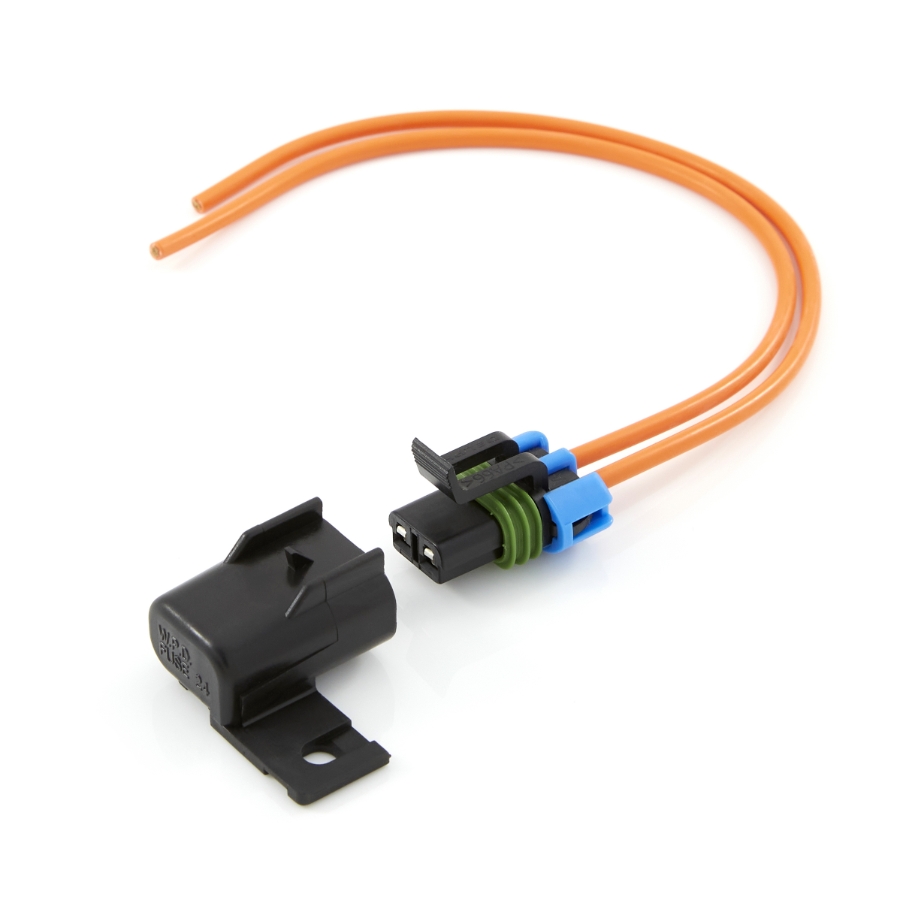 MINI Fuse Holder Assembly 46041, 12 Ga. Orange GXL Wire, 10" Wire Leads