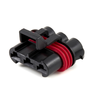 aptiv 12045699 metri-pack 630 series, 3-contact, black _side view 1