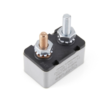 OptiFuse ACBP-N-10C Type I Short Stop Circuit Breaker, Gray, 10A