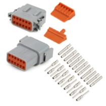 Amphenol Sine Systems ATM12PS-CKIT 12-Pin ATM Connector Kit, Rotated View