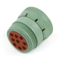 Amphenol Sine Systems AHD16-9-1939S80 AHD 9-Pin Plug for Size 16 Contacts, Rear Threaded, J1939
