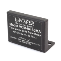 InPower VCM-04-60MA Time Delay Solid State Relay, Off-Delay, 0-60 Minutes, 12VDC/15A