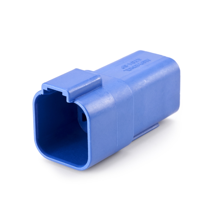 Amphenol Sine Systems AT04-6P-BLU 6-Way Connector Receptacle, DT04-6P Compatible, Blue