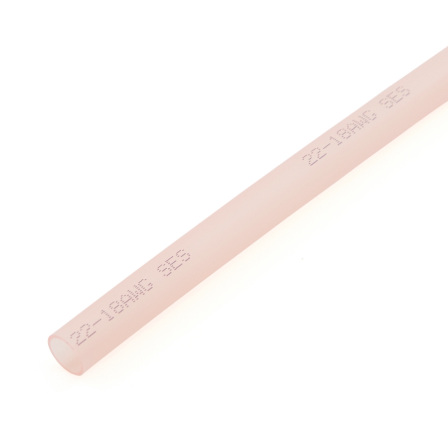 NSPA HST304R-48 HST300 Series Adhesive-Lined Polyolefin Heat Shrink, Tinted Red, Semi-Rigid, 1/4" ID, 3:1 Shrink Ratio, 48"