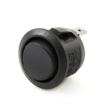 OptiFuse R13-112-D-02 Snap-In Round Rocker Switch 16A, On-Off-On, SPDT, No Indicator/ No Marking