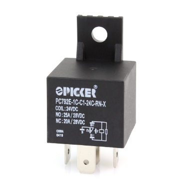 picker pc792e-1c-c-24c-rn-x mini iso relay, 24v, spdt