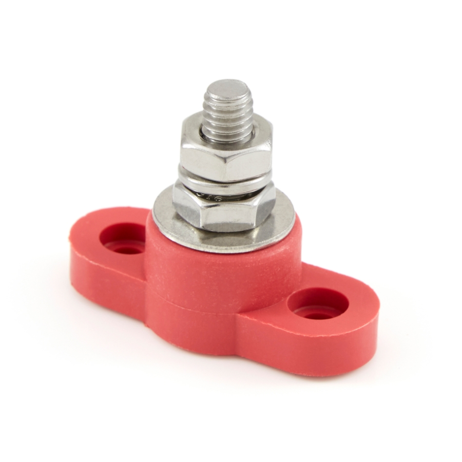VTE, Inc. 77031N02 Junction Block Stud, Red, 1 Stud Thread