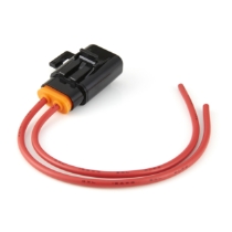 Littelfuse FHMS200 Sealed Heavy Duty In-Line MINI® Fuse Holder, 8" Leads, 12 Ga. Red GXL Wire