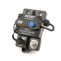 Mechanical Products 175-S1-080-2 Surface Mount Circuit Breaker, Push/Trip Reset, 1/4" Stud, 80A