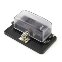 Mini / ATM LED Fuse Block 45608, 4 Fuse Position with Clear Cover