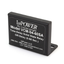 InPower VCM-04-60SA Time Delay Solid State Relay, Off-Delay, 0-60 Seconds, 12VDC/15A