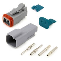 Amphenol Sine Systems AT2PS-CKIT 2-Pin Socket & Receptacle AT Connector Kit