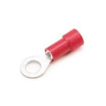 Ring Terminal, 22-18 Ga., #10 Stud Size, Vinyl Insulated