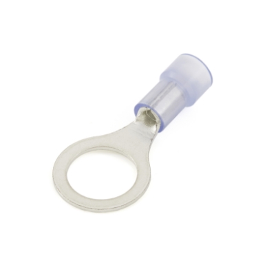 ring terminal, 16-14 ga., 3/8 stud size, nylon insulated
