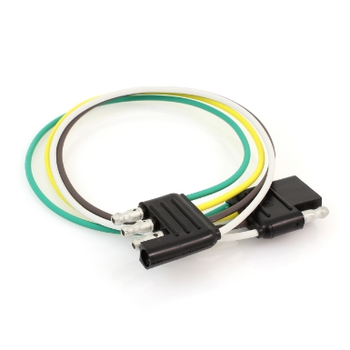 molded connector 37142, 4 flat contacts, gxl 12 inch wire loop