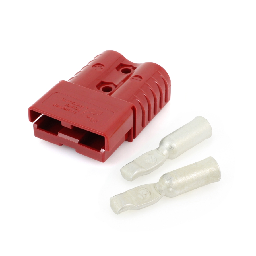Anderson Power 1319G6 & 6810G3 Connector Kit, SB® 120 Series, 600VDC, 6 Ga., Red