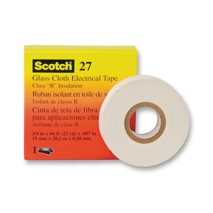 3M 7000005815 Glass Cloth Electrical Tape, 3/4" Wide, 66' Roll