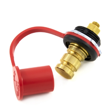 Cole Hersee 46210-02 Jumper Terminal, Red Cap (PositiVDCe), 6-36VDC