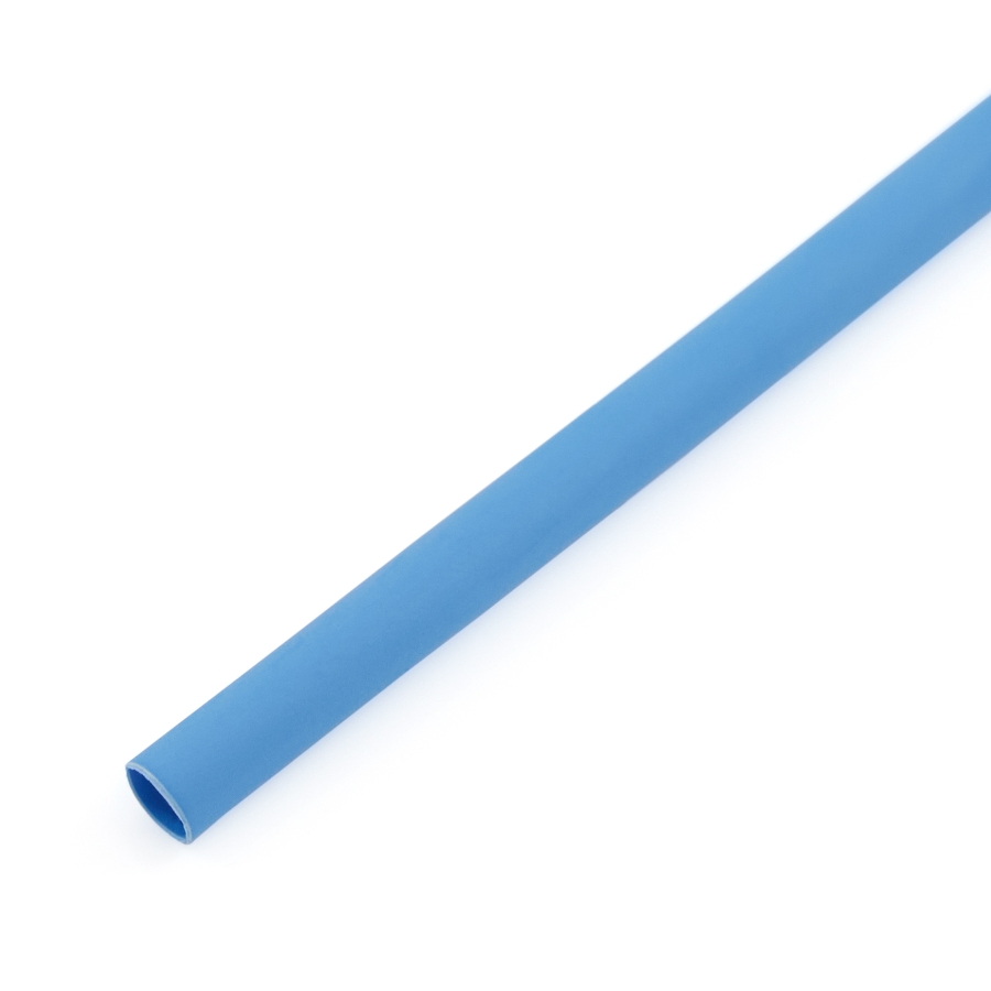 NSPA HST153BL-48-BULK Flexible Thin Wall Heat Shrink, 1/8" ID , 48" Stick, Color Blue | 2:1 Shrink Ratio