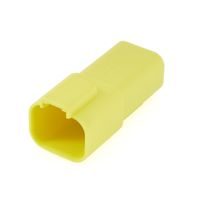 amphenol sine systems at04-4p-ylw 4-way connector receptacle