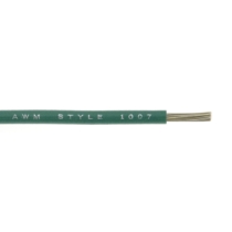 WQT20-5 Hook-Up Wire, Tinned Copper, UL 1007/1569, 20 Ga., Green