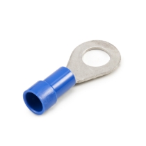 Ring Terminal 16-14 Ga., 1/4" Stud Size, Vinyl Insulated, Mylar Reel | Waytek _side view 2