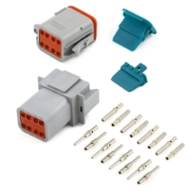 Amphenol Sine Systems AT8PS-CKIT 8-Pin AT Connector Kit, Rotated View