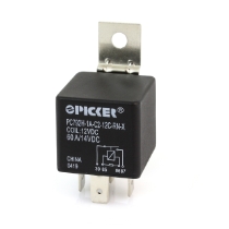 Picker PC792H-1A-C2-12C-RN-X Mini ISO Relay, 12VDC, SPST, 60A, with Resistor & Metal Bracket