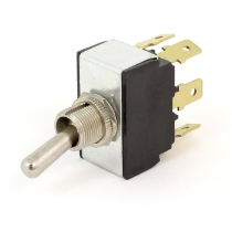 Cole Hersee 55018 Standard Heavy-Duty Metal Toggle Switch, DPDT, On-None-On