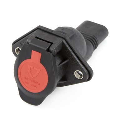 erich jaeger 153148 2 pole, composite socket kit, 180 degree /  with rubber boot (sae j560, sae j3082)