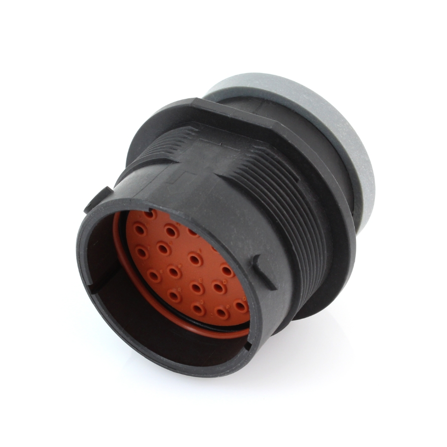 Aptiv 15544330 HES Circular Connector, Male, 23-Pin, Orange