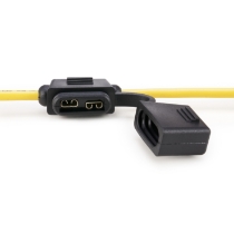 OptiFuse LPR-02B-12Y ATO/ATC In-Line Fuse Holder, 4 inch leads _side view 2