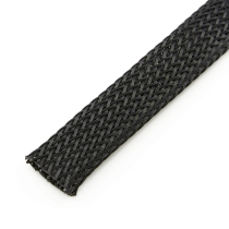 Techflex PTN0.25BK-100 Standard Expandable Sleeving, 1/4", 100' Spool, Black