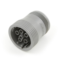 Amphenol Sine Systems AHD16-6-12S AHD 6-Pin Plug for Size 12 Contacts, Smooth Shell