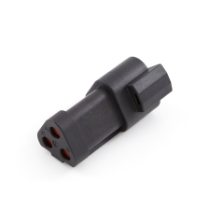 Amphenol  AT04-3P-RJ120BK 3-Way Receptacle, Black Male Connector with 120 OHM Terminating Resistor (J1939) _Rotated View 1